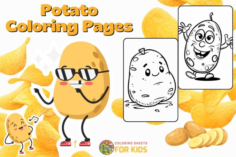 Potato Coloring Pages