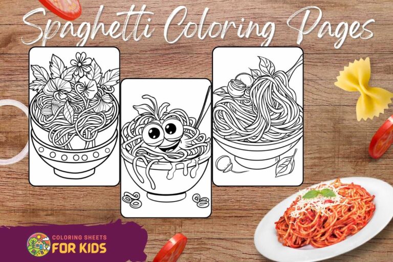 Spaghetti Coloring Pages