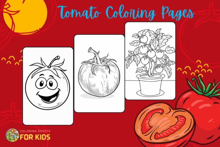 Tomato Coloring Pages