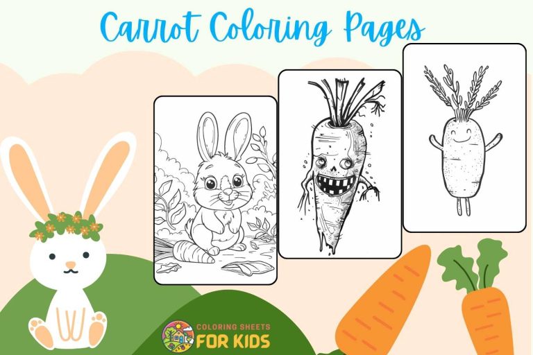 Carrot Coloring Pages