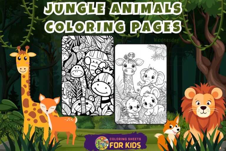 Jungle Animals Coloring Pages