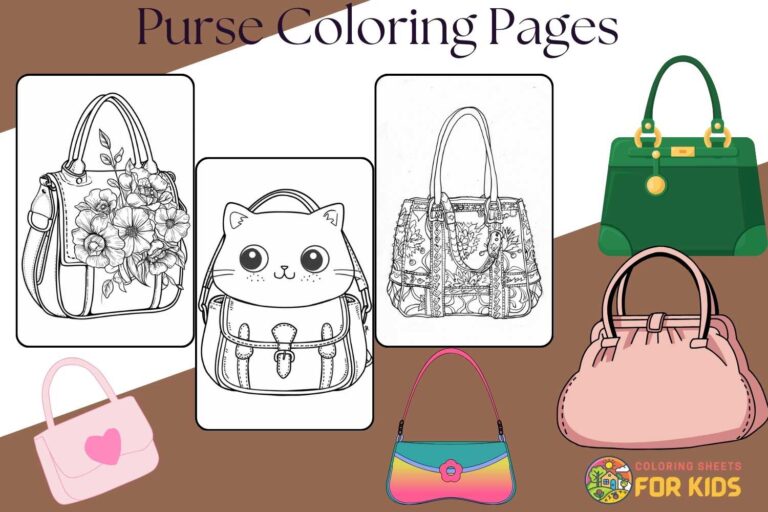 Purse Coloring Pages