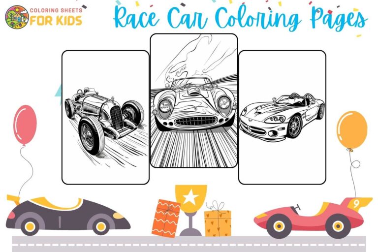 Race Car Coloring Pages