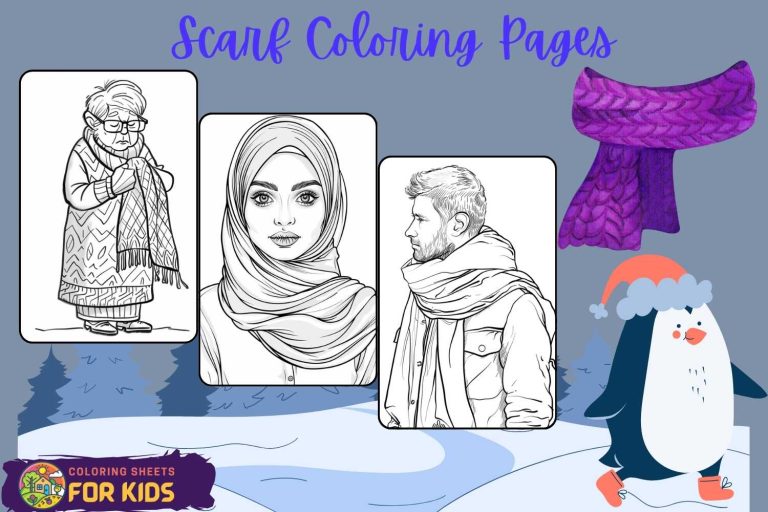 Scarf Coloring Pages