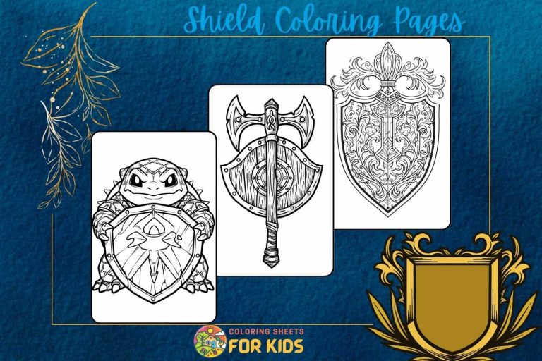 Shield Coloring Pages