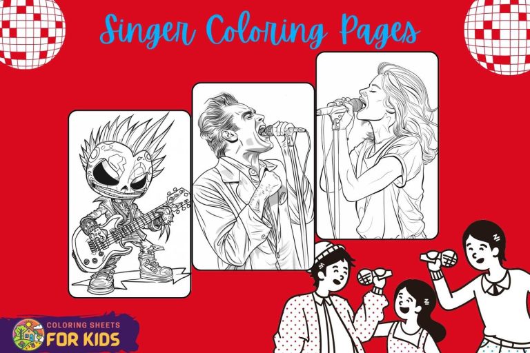 Singer Coloring Pages