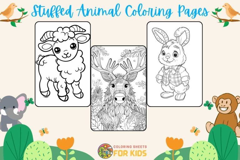 Stuffed Animal Coloring Pages