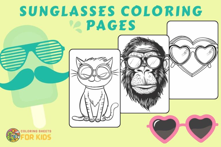 Sunglasses Coloring Pages