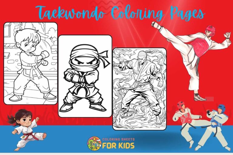 Taekwondo Coloring Pages