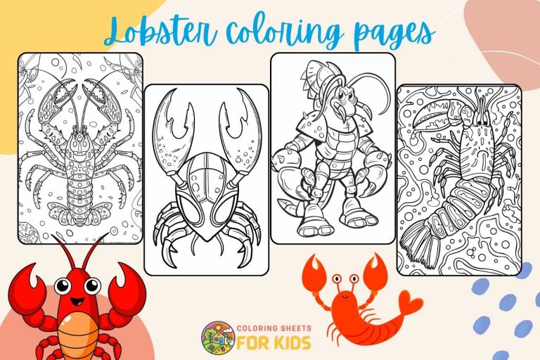 Lobster coloring pages