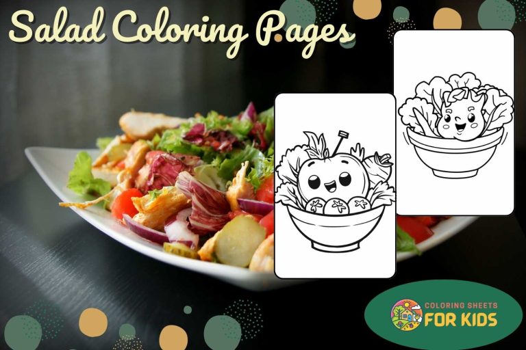 Salad Coloring Pages