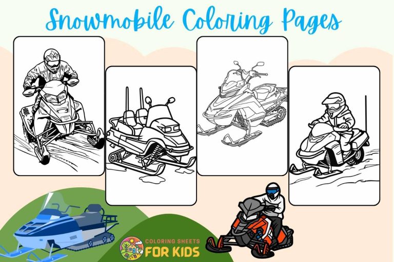Snowmobile Coloring Pages