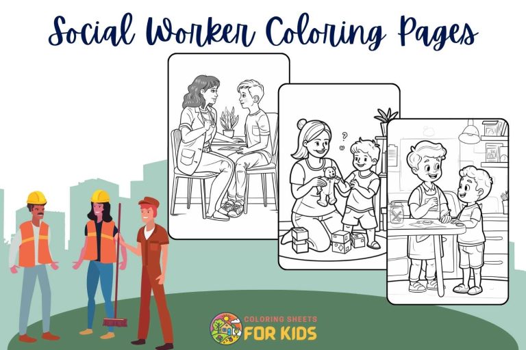 Social Worker Coloring Pages