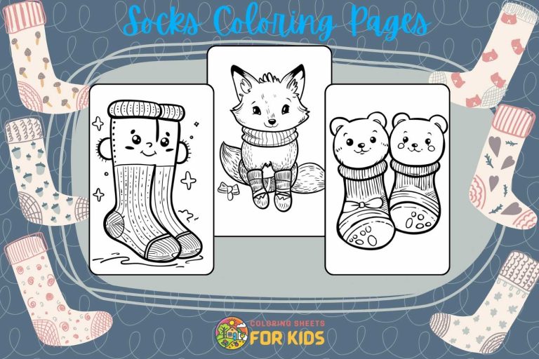 Socks Coloring Pages