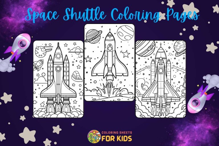 Space Shuttle Coloring Pages