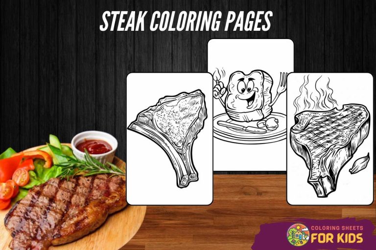 Steak Coloring Pages
