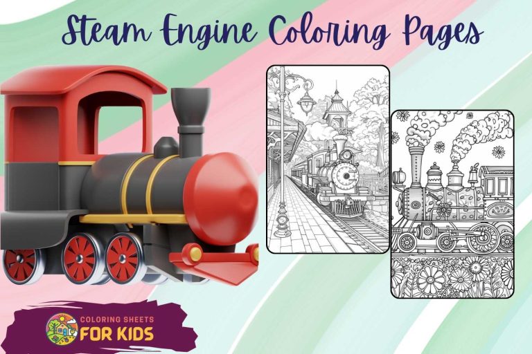 Steam Engine Coloring Pages