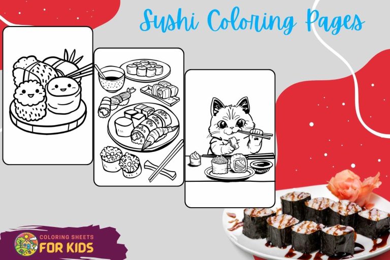 Sushi Coloring Pages