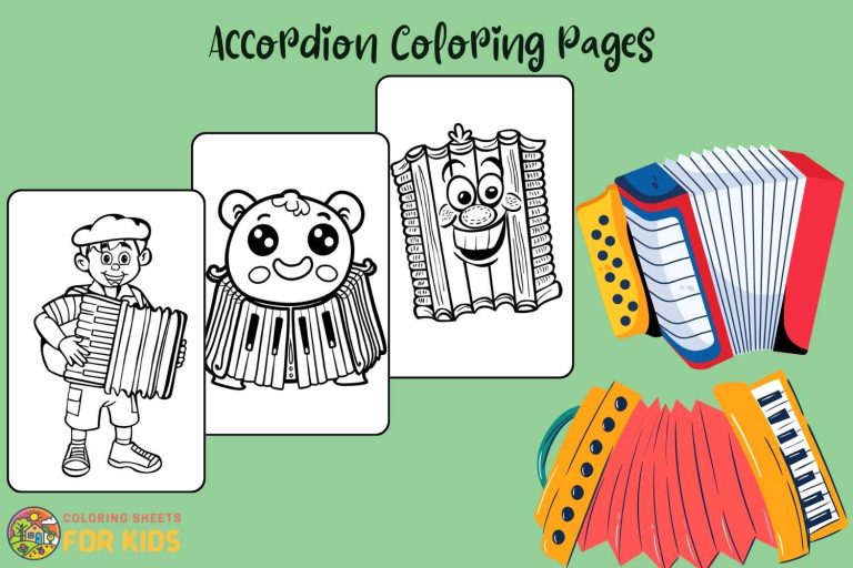 Accordion Coloring Pages