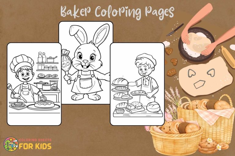 Baker Coloring Pages