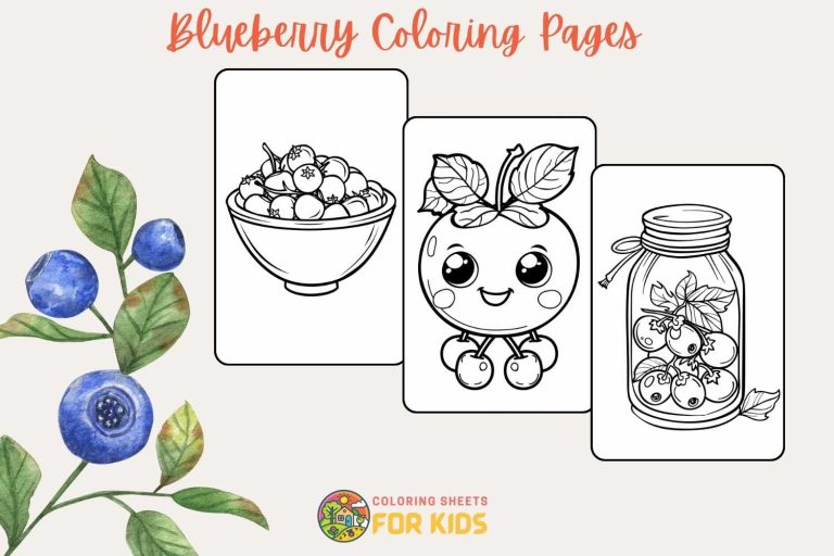 Blueberry Coloring Pages