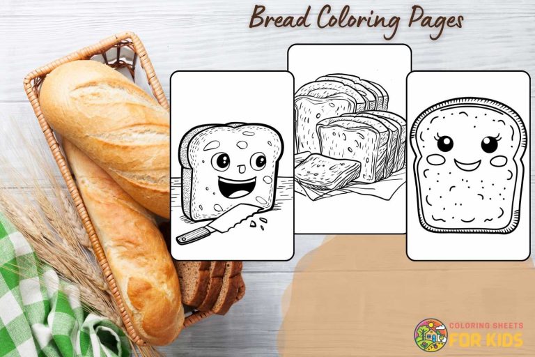 Bread Coloring Pages