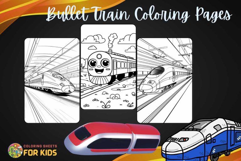 Bullet Train Coloring Pages