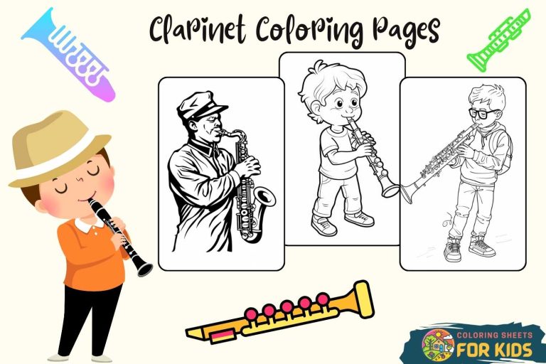 Clarinet Coloring Pages