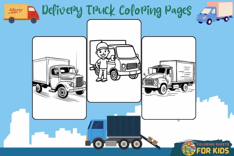 Delivery Truck Coloring Pages