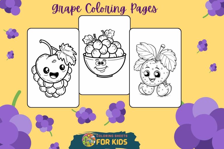 Grape Coloring Pages