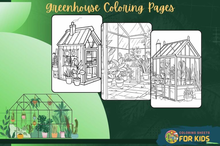 Greenhouse Coloring Pages