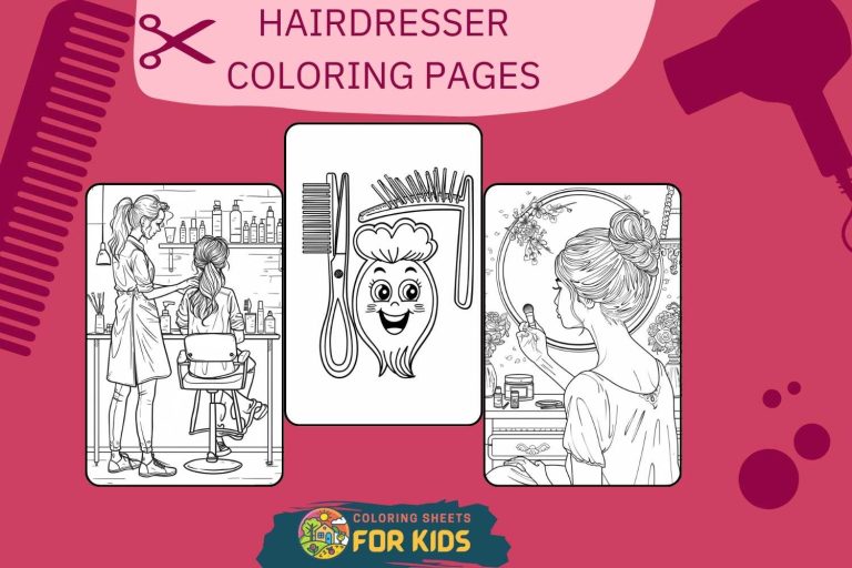 Hairdresser Coloring Pages