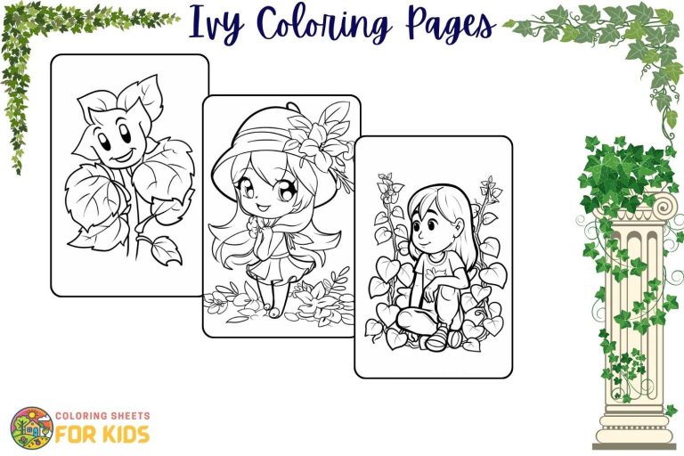 Ivy Coloring Pages