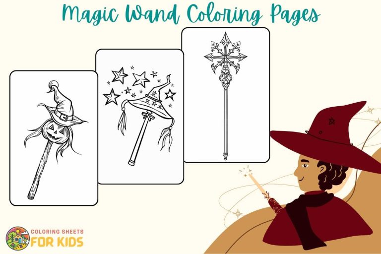 Magic Wand Coloring Pages