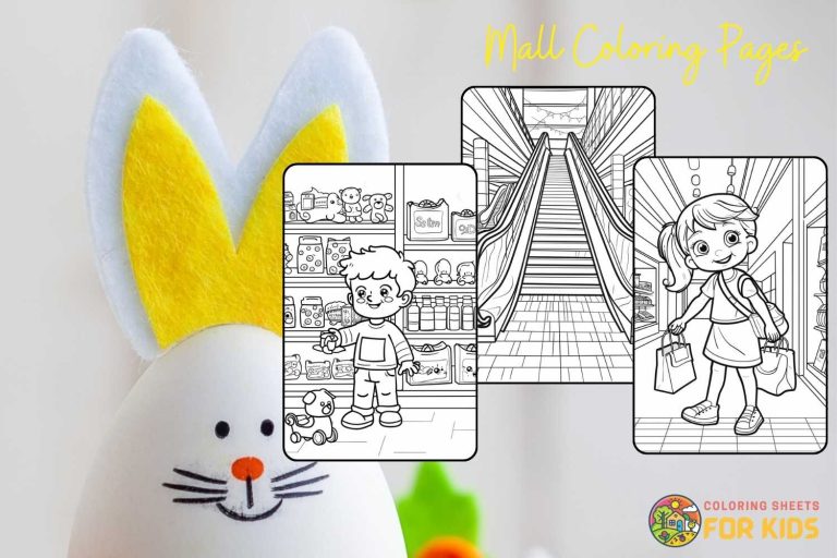 Mall Coloring Pages