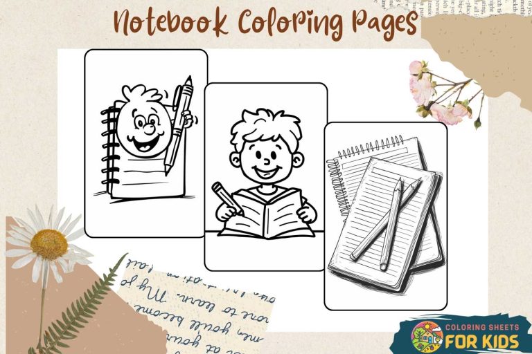 Notebook Coloring Pages