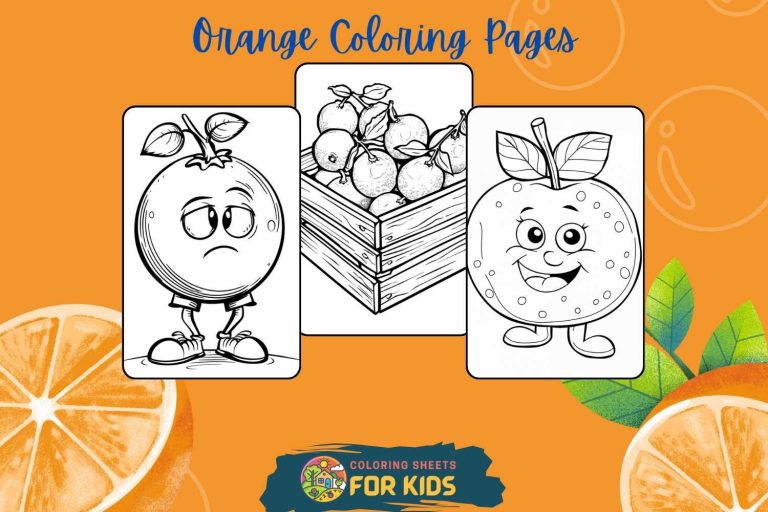 Orange Coloring Pages