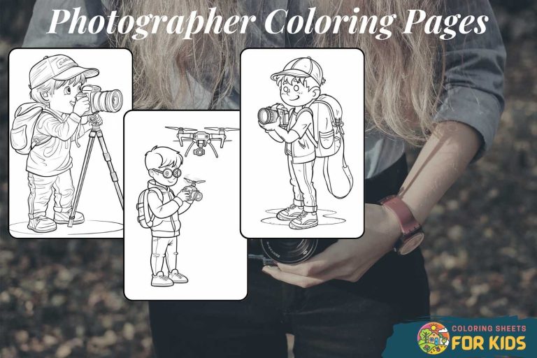 Photographer Coloring Pages