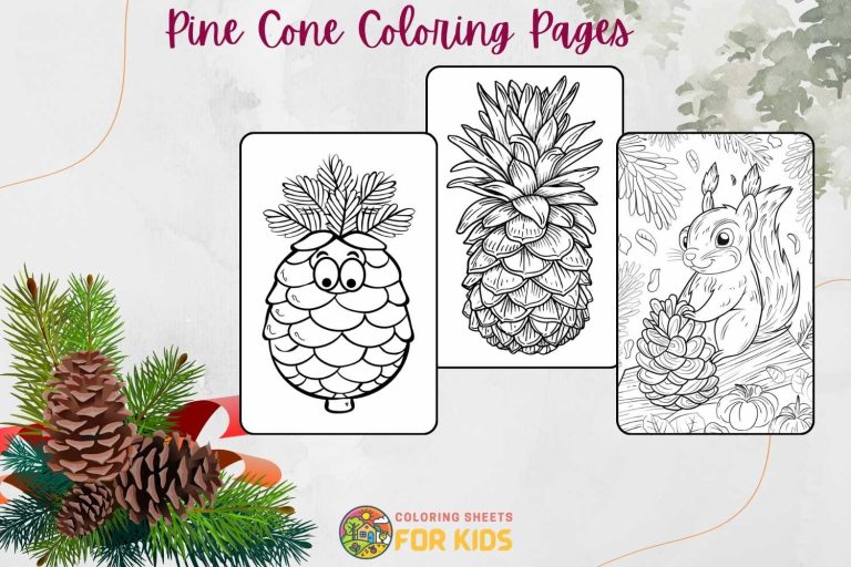 Pine Cone Coloring Pages