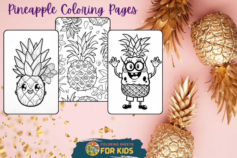 Pineapple Coloring Pages