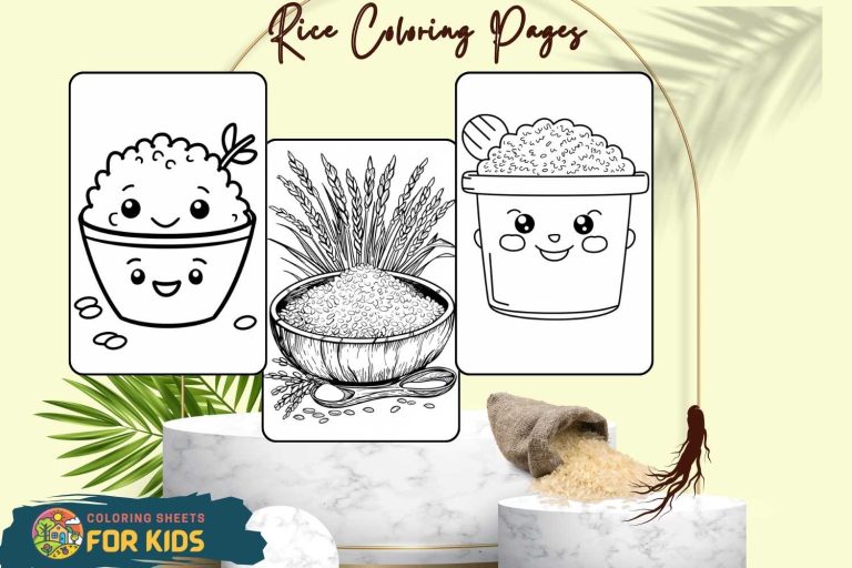 Rice Coloring Pages