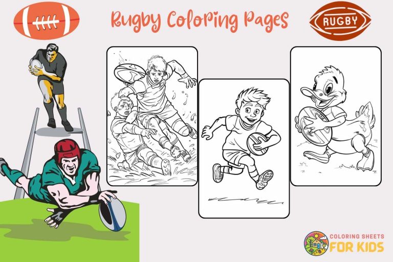 Rugby Coloring Pages