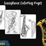 Saxophone Coloring Pages