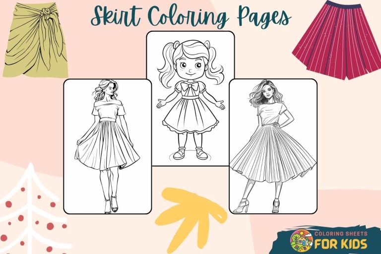 Skirt Coloring Pages