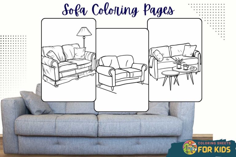 Sofa Coloring Pages