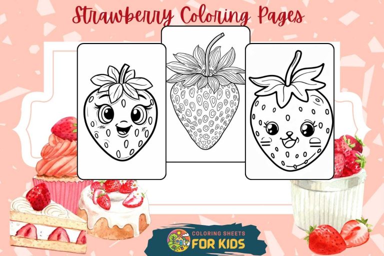 Strawberry Coloring Pages