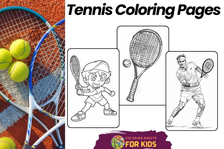 Tennis Coloring Pages