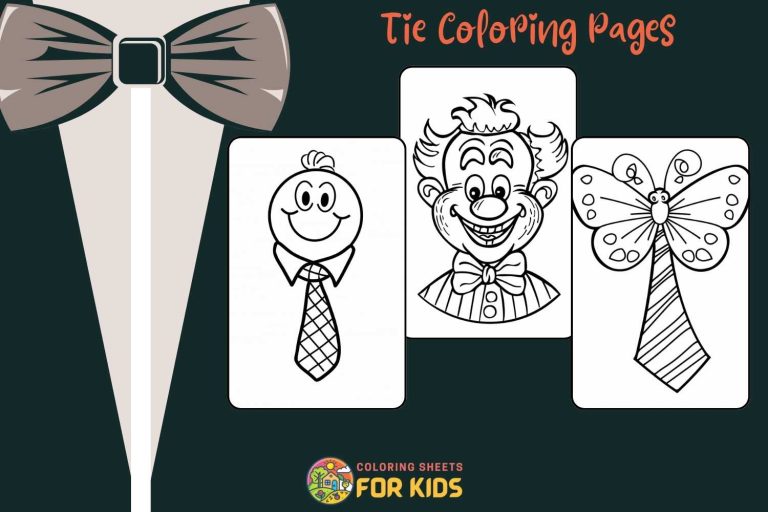 Tie Coloring Pages