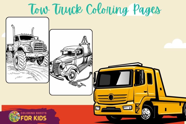 Tow Truck Coloring Pages
