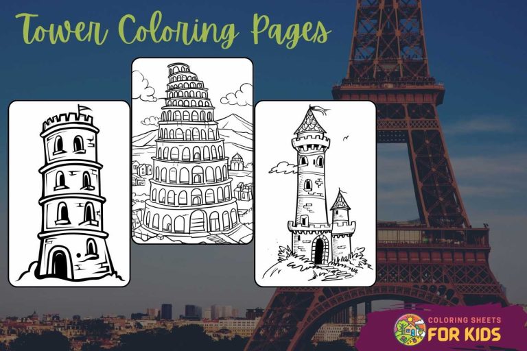 Tower Coloring Pages